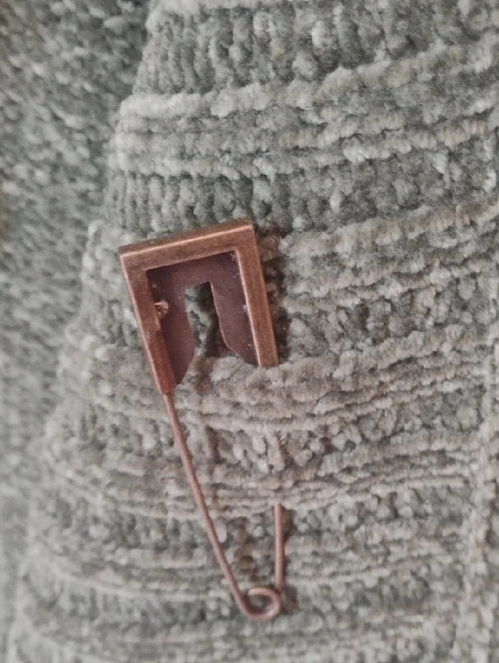 Stan Herman Outside Editions Marled Knit open-front duster cardigan in olive 1X - Picture 4 of 6